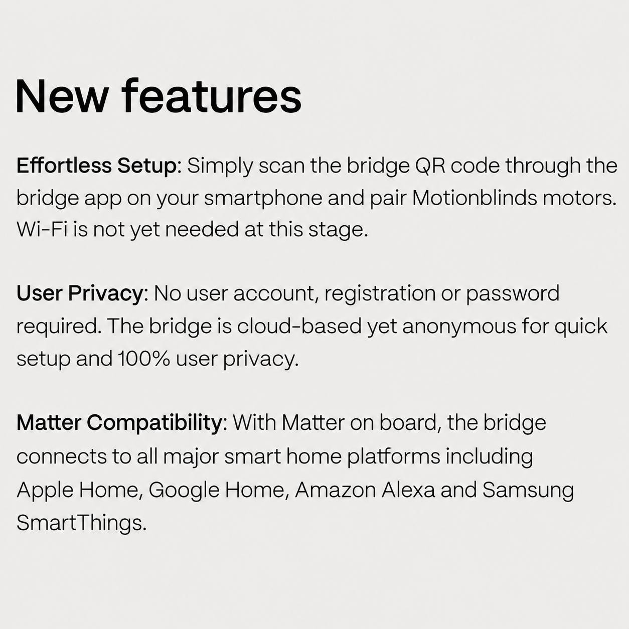 MotionBlinds Matter Wi-fi Bridge - New!