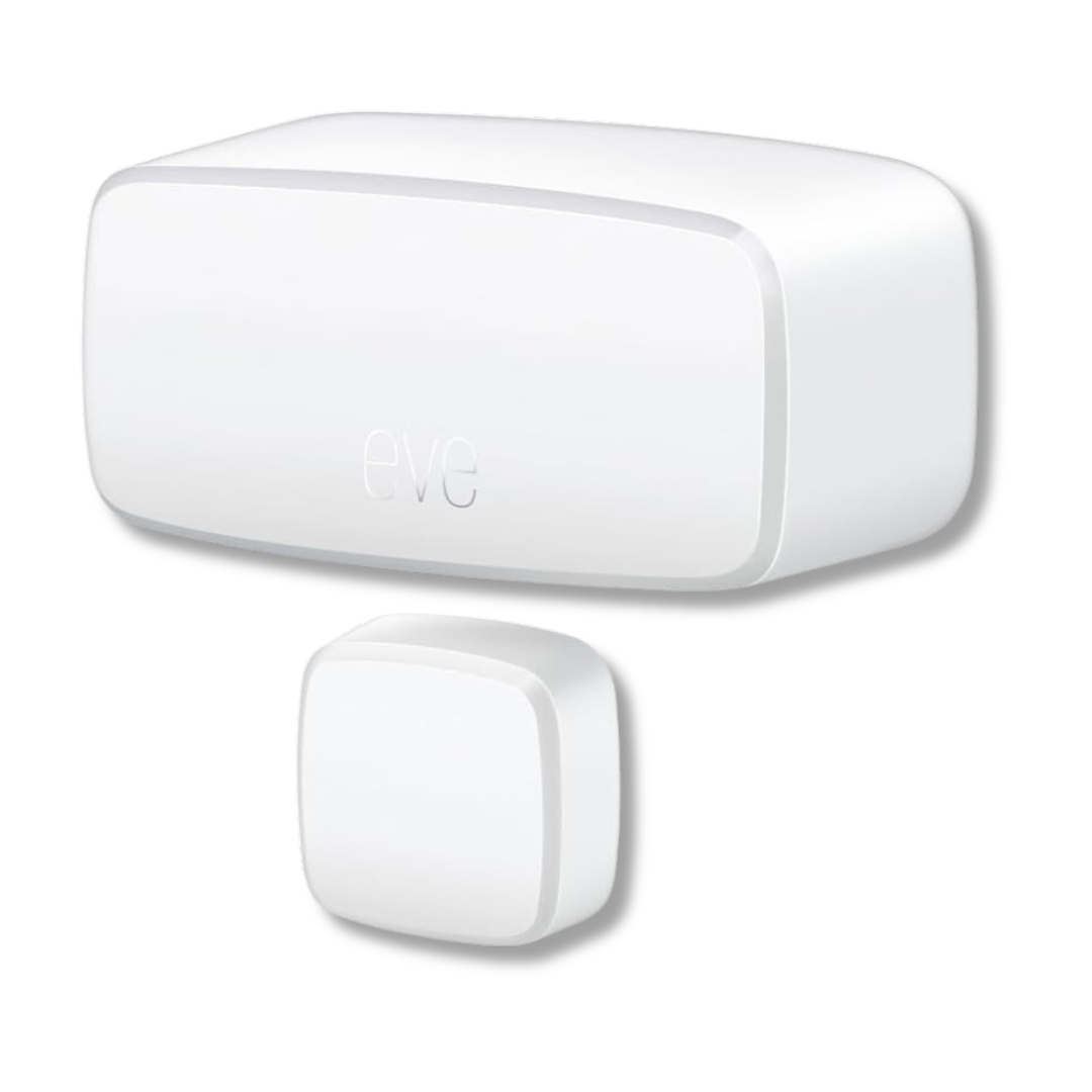 Eve brand contact sensor: smart home integrated door sensor and window sensor for home security and energy efficiency