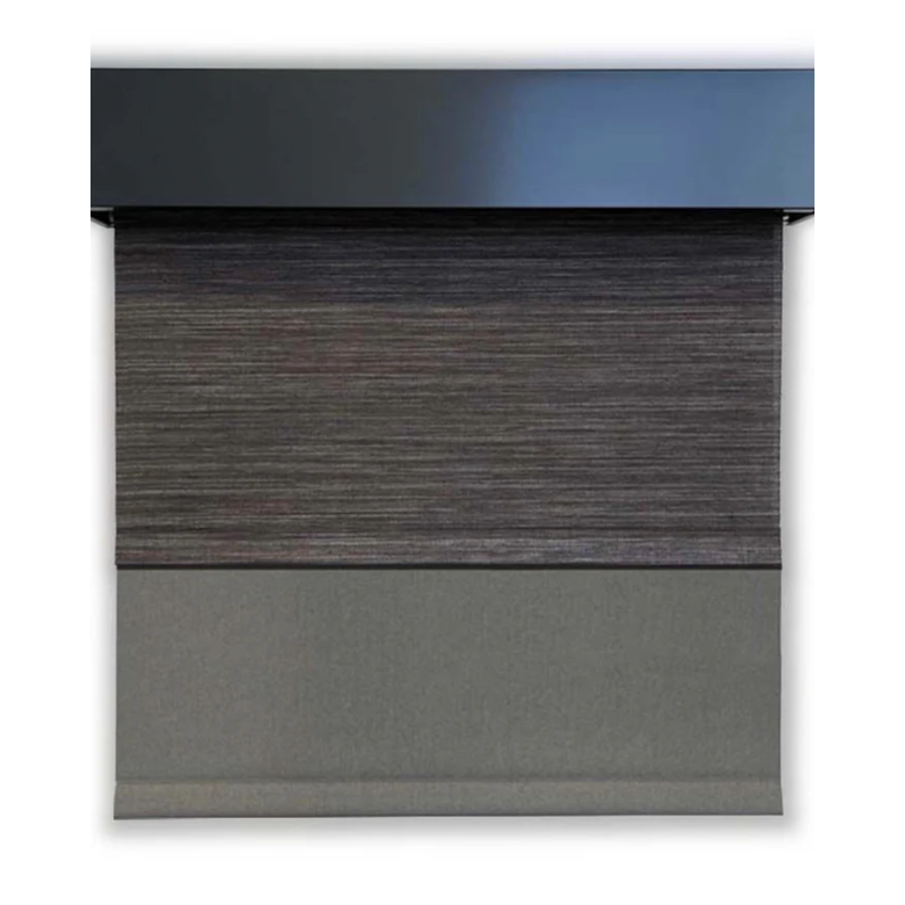 Modern Shade Xpress MSX II Dual™ decorative roller shade with fascia.