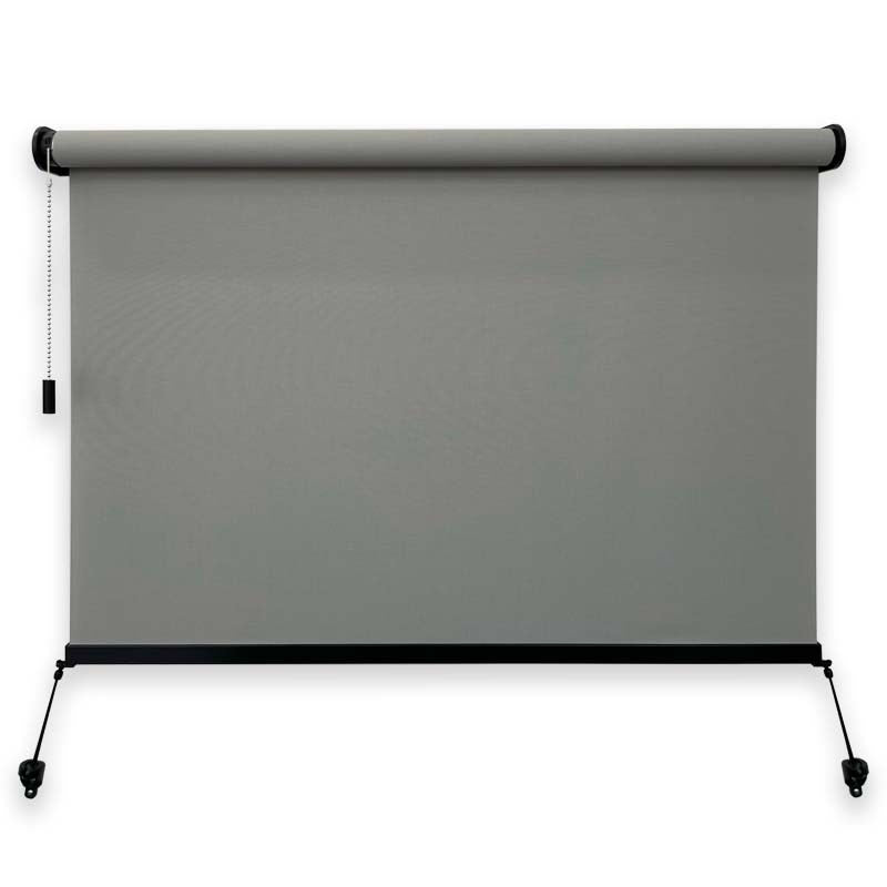 Modern Shade Xpress MSX One Exterior Shade, a decorative outdoor roller shade with strong and quiet automation.